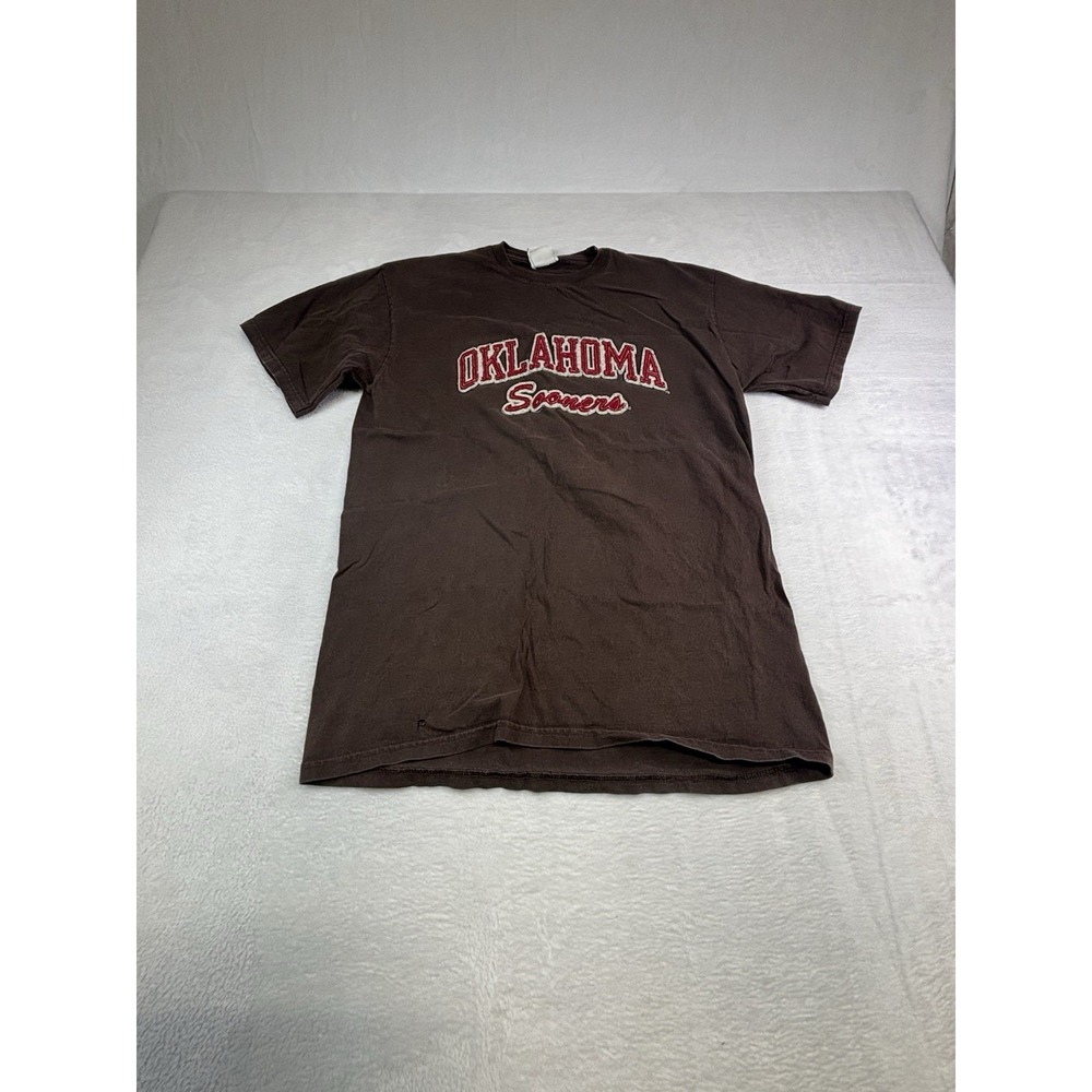 Oklahoma Sooners Champion Shirt Size Large Color Brown T-shirt Athletic Apparel